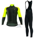 Ale Camo Ropa Ciclismo Culotte Largo 2017 Hombre Mangas Largas ALE Gorrao Nord Negro y AMarillo