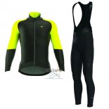 Ale Camo Ropa Ciclismo Culotte Largo 2017 Hombre Mangas Largas ALE Gorrao Nord Negro y AMarillo