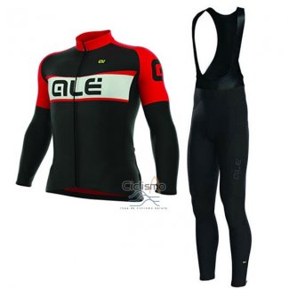 Ale Excel Ropa Ciclismo Culotte Largo 2017 Hombre Mangas Largas Weddell Rojo