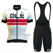 Ale Ropa Ciclismo Culotte Corto 2016 Hombre Mangas Cortas Blanco y Rojo