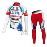 Androni Giocattoli Ropa Ciclismo Culotte Largo 2014 Hombre Mangas Largas Blanco