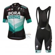 Bora-hansgrone Ropa Ciclismo Culotte Corto 2020 Mangas Cortas Negro Verde