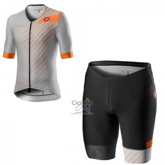 Castelli Ropa Ciclismo Culotte Corto 2021 Hombre Mangas Cortas Gris
