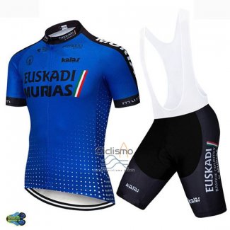 Euskadi Murias Ropa Ciclismo Culotte Corto 2019 Hombre Mangas Cortas Azul