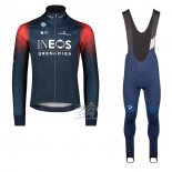 Ineos Grenadiers Ropa Ciclismo Culotte Largo 2022 Mangas Largas APagado Azul