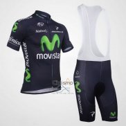 Movistar Ropa Ciclismo Culotte Corto 2013 Mangas Cortas Negro