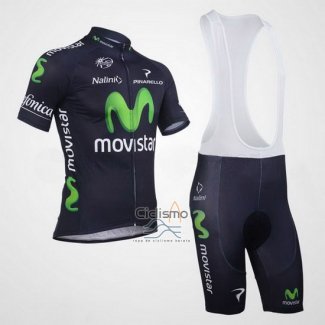 Movistar Ropa Ciclismo Culotte Corto 2013 Mangas Cortas Negro