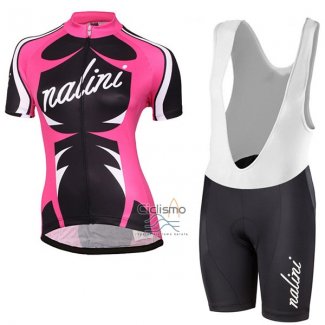 Nalini Verona Ropa Ciclismo Culotte Corto 2017 Mujer Mangas Cortas Rojo y Negro