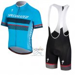 Specialized Ropa Ciclismo Culotte Corto 2018 Hombre Mangas Cortas Azul Negro Rojo