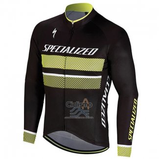 Specialized Ropa Ciclismo Culotte Largo 2018 Hombre Mangas Largas Negro AMarillo