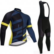 Specialized Ropa Ciclismo Culotte Largo 2019 Hombre Mangas Largas Negro Azul AMarillo