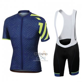 Sportful Prism APagado Ropa Ciclismo Culotte Corto 2018 Hombre Mangas Cortas Azul