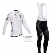 Tour DE Francia Ropa Ciclismo Culotte Largo 2014 Hombre Mangas Largas Blanco