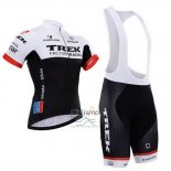 Trek Factory Racing Ropa Ciclismo Culotte Corto 2015 Mangas Cortas Blanco y Negro