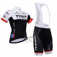 Trek Factory Racing Ropa Ciclismo Culotte Corto 2015 Mangas Cortas Blanco y Negro
