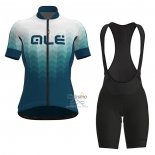 Ale Ropa Ciclismo Culotte Corto 2021 Mujer Mangas Cortas Blanco Verde