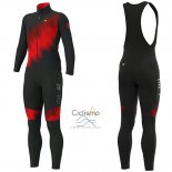 Ale Ropa Ciclismo Culotte Largo 2019 Hombre Mangas Largas Pulse Rojo Negro