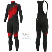 Ale Ropa Ciclismo Culotte Largo 2019 Hombre Mangas Largas Pulse Rojo Negro