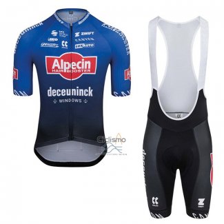 Alpecin-deceuninck Ropa Ciclismo Culotte Corto 2023 Mangas Cortas Azul