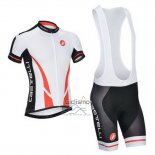 Castelli Ropa Ciclismo Culotte Corto 2014 Hombre Mangas Cortas Blanco