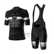 Castelli Ropa Ciclismo Culotte Corto 2020 Hombre Mangas Cortas Negro Blanco