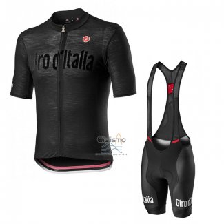 Giro d'Italia Ropa Ciclismo Culotte Corto 2020 Hombre Mangas Cortas Negro(1)