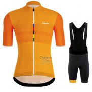 Rapha Ropa Ciclismo Culotte Corto 2020 Hombre Mangas Cortas Naranja