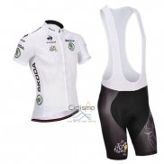 Tour DE Francia Ropa Ciclismo Culotte Corto 2014 Hombre Mangas Cortas Blanco