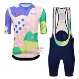 Vuelta Espana Ropa Ciclismo Culotte Corto 2023 Hombre Mangas Cortas Rosa