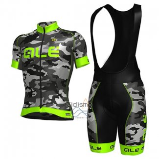 Ale Ropa Ciclismo Culotte Corto 2017 Hombre Mangas Cortas Camuflaje y Verde