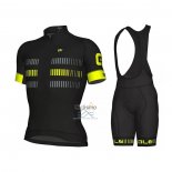 Ale Ropa Ciclismo Culotte Corto 2021 Hombre Mangas Cortas Gris AMarillo