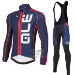 Ale Ropa Ciclismo Culotte Largo 2016 Hombre Mangas Largas Azul y Rojo