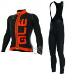 Ale Ropa Ciclismo Culotte Largo 2017 Hombre Mangas Largas ADriatico Rojo y Negro