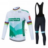 Bora-hansgrone Ropa Ciclismo Culotte Largo 2021 Mangas Largas Blanco Verde