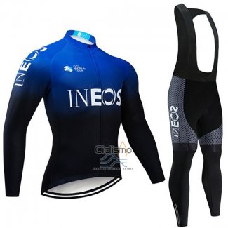 Castelli INEOS Ropa Ciclismo Culotte Largo 2019 Mangas Largas Negro Azul