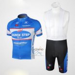 Quick Step Floor Ropa Ciclismo Culotte Corto 2010 Mangas Cortas Azur