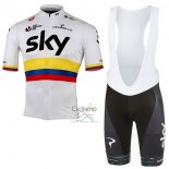 Sky UCI Mondo Campioneropa Ciclismo Culotte Corto 2017 Hombre Mangas Cortas