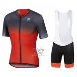 Sportful R&d Ultraskin Ropa Ciclismo Culotte Corto 2017 Hombre Mangas Cortas Rojo y Gris