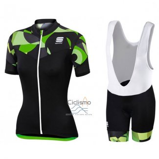 Sportful Ropa Ciclismo Culotte Corto 2017 Mujer Mangas Cortas Primavera Negro