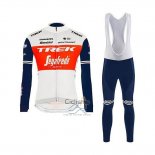 Trek Segafrojoo Ropa Ciclismo Culotte Largo 2020 Mangas Largas Blanco Rojo Negro