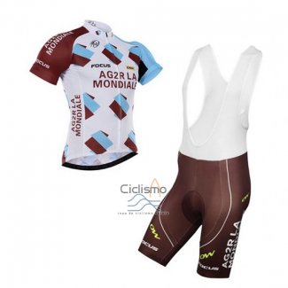 Ag2rla Ropa Ciclismo Culotte Corto 2016 Mangas Cortas Brown