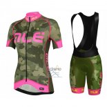 Ale Ropa Ciclismo Culotte Corto 2017 Mujer Mangas Cortas Camuflaje