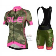 Ale Ropa Ciclismo Culotte Corto 2017 Mujer Mangas Cortas Camuflaje