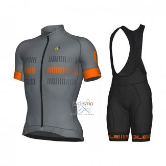 Ale Ropa Ciclismo Culotte Corto 2021 Hombre Mangas Cortas Gris Naranja