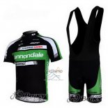 Cannondale Ropa Ciclismo Culotte Corto 2011 Hombre Mangas Cortas Negro y Verde