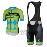 Cannondale Ropa Ciclismo Culotte Corto 2017 Hombre Mangas Cortas Verde y Azul