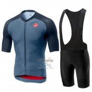 Castelli Aero Race Ropa Ciclismo Culotte Corto 2019 Hombre Mangas Cortas Azul Rojo