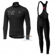 Castelli Raddoppia 2 Ropa Ciclismo Culotte Largo 2019 Hombre Mangas Largas Negro