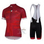 Castelli Ropa Ciclismo Culotte Corto 2016 Hombre Mangas Cortas Rojo y Blanco