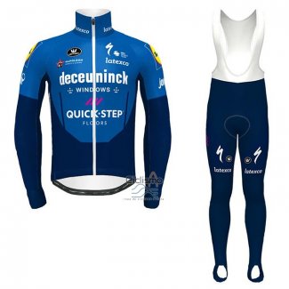 Deceuninck Quick Step Ropa Ciclismo Culotte Largo 2021 Mangas Largas Azul